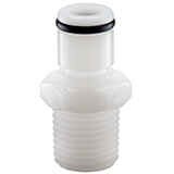 PPL Series Thermoplastic Nipple, Unvalved with Male Pipe Thread